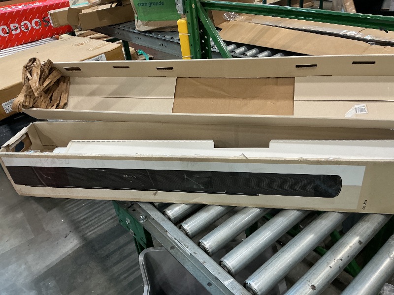 Photo 1 of [MAJOR DAMAGE] [NONFUNCTIONAL] Sonos Arc Ultra Soundbar with Dolby Atmos and Voice Control - 9.1.4 Surround Sound for TV and Music - White