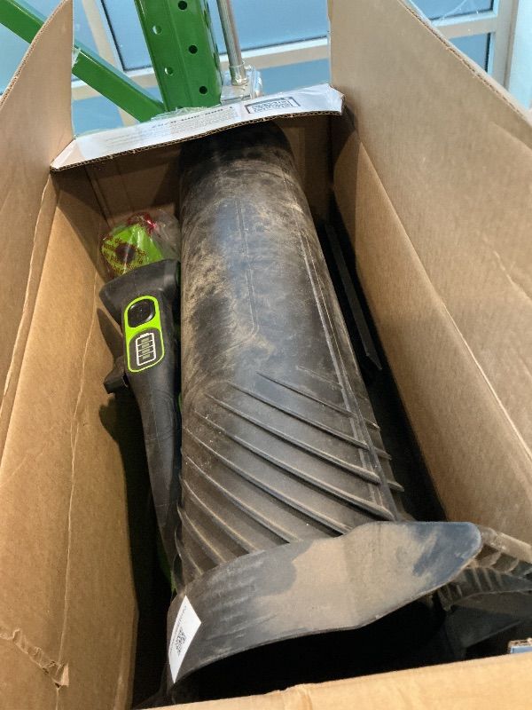 View 3 of [MISSING BATTERY] Greenworks 40V (230 MPH / 505 CFM) Cordless Brushless Leaf Blower/Vacuum with Bag, High Power, Lightweight & Quiet for Yard Debris Cleanup, Includes 5.0Ah Battery & Charger