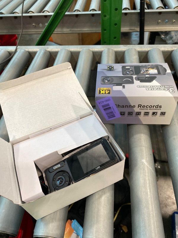 Photo 1 of ?Dash Cam Front Rear with 3 Channel, 4K Full UHD Car Camera, 5GHz WiFi & App Control, Free 32GB Card Included, Dash Camera for Cars with IR Night Vision, 24 Parking Mode, Loop Recording, G-Sensor