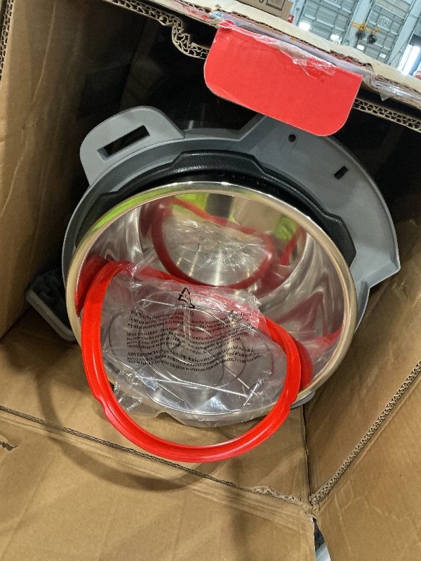 Photo 1 of ****** AS IS ALL  SALES FINAL NHO RETURMS*******Instant Pot, 8-Quart Whisper Quiet 9-in-1 Electric Pressure Cooker, Slow Rice Cooker, Steamer, Sauté, Yogurt Maker, Warmer & Sterilizer, App With Over 800 Recipes, Stainless Steel, Duo Plus