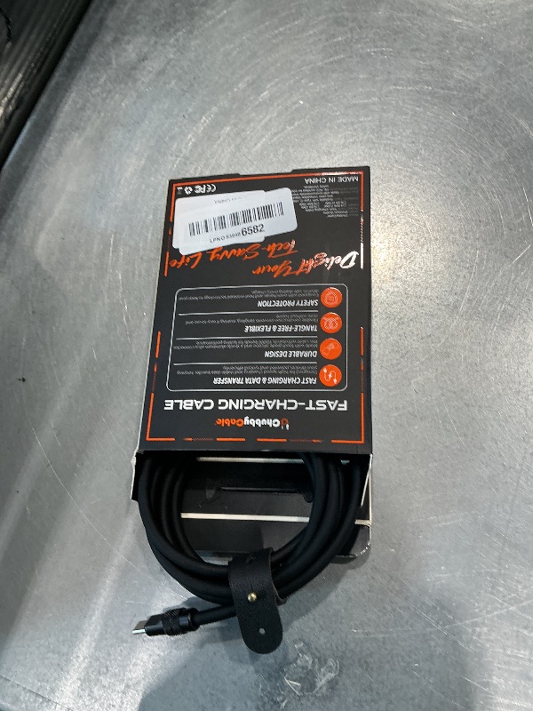 Photo 1 of [UNTESTED] chubbycable Chubby 2.0 USB C 240W Fast Charging Cable Silicone Soft Durable USB C Cable Extra Thick Charger Cord Compatible with iPhone 17-15 Series iPad, Black+Black, Type-C to Type-C, 4.9FT