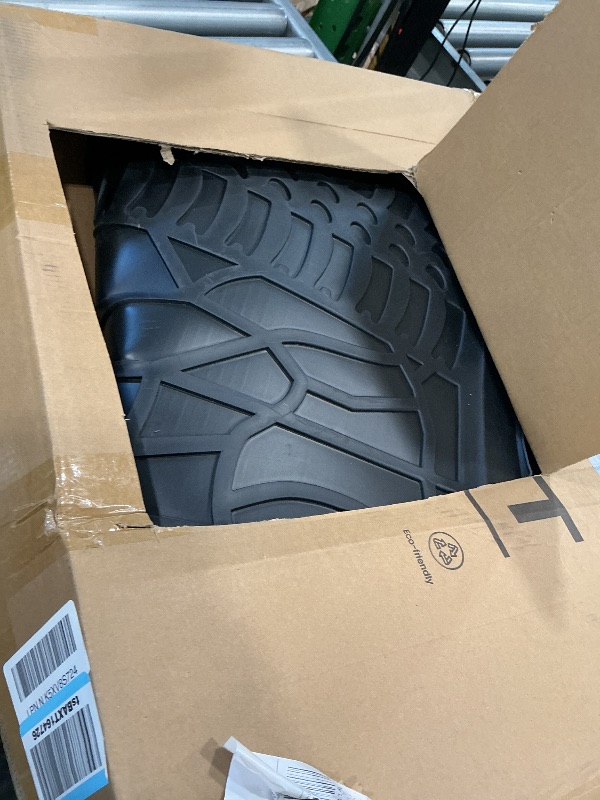 View 2 of *** USED MISSING SOME PIECES ** LASFIT Floor Mats for Toyota Land Cruiser 2024-2026 2027/ for Lexus GX550 5-Seat with Cool Box 2024-2026, All-Weather Protection TPE 1st & 2nd Row Car Liners for Toyota Accsessories, Black