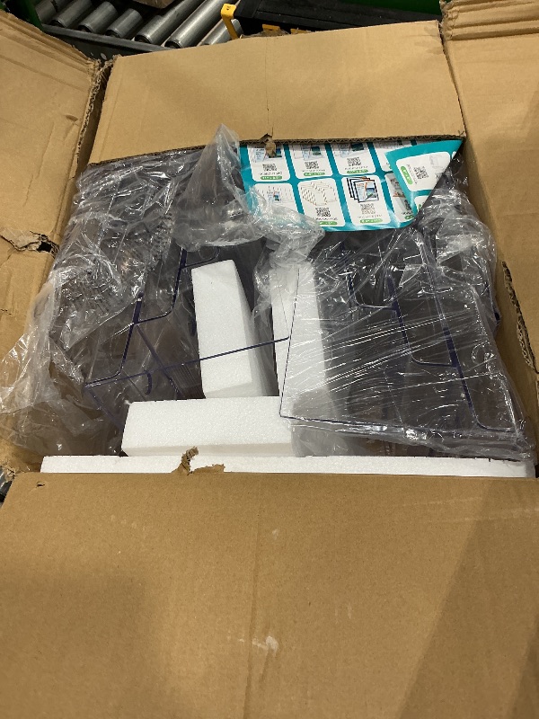 Photo 1 of [Plastic is chipped] MaxGear 4 Tier Brochure Holder, 8.5 x 11, Removable Divider, 4 Pack