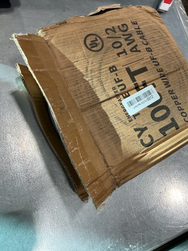 Photo 1 of 10/2 UF-B Wire 100 FT Pure Copper Direct Burial Cable, Sunlight & Moisture Resistant, Ideal for Outdoor Lighting & Pump Installations & Residential Indoor Electrical Projects812
