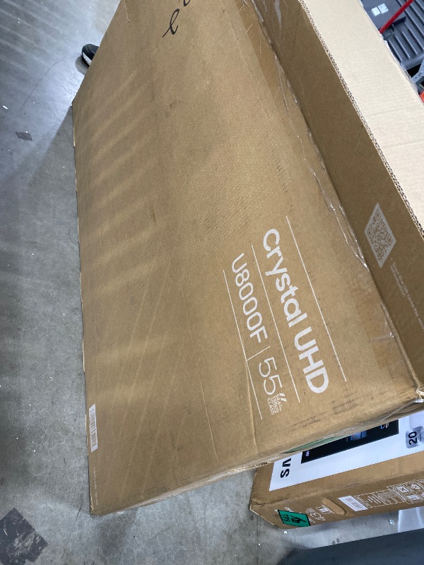 Photo 1 of **It is broken, non-returnable, and non-refundable***Samsung 55-Inch Class Crystal UHD U8000F 4K Smart TV (2025 Model) Endless Free Content, Processor, MetalStream Design, Knox Security, Compatible with Alexa