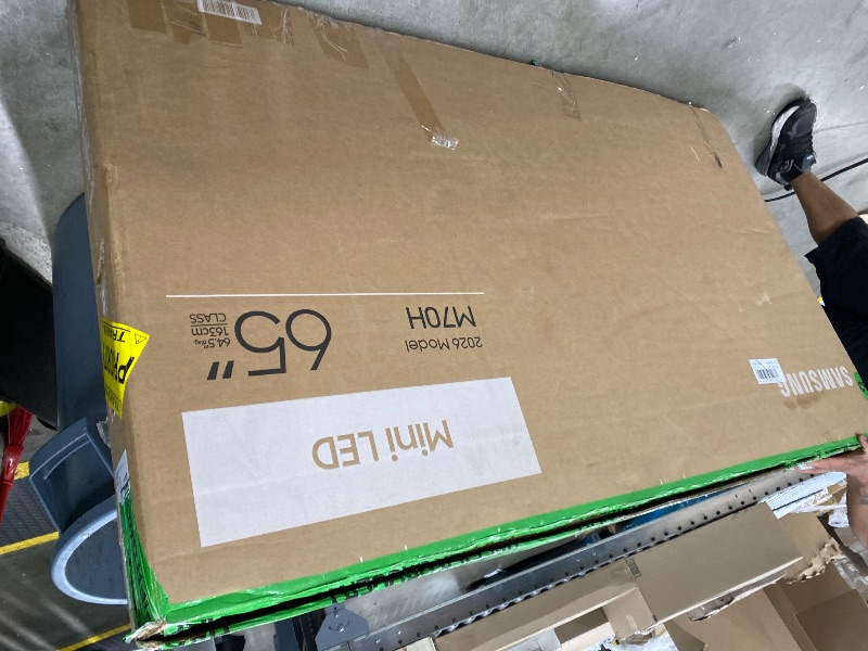 Photo 1 of **It is broken, non-returnable, and non-refundable****Samsung 65-Inch Class Mini LED M70H Series Samsung Vision AI Companion Smart TV (2026 Model, 65M70H) LED Processor 4K, Pure Spectrum Color, Motion Xcelerator + DLG 120Hz