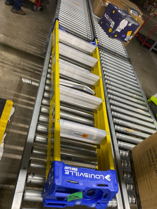 Photo 1 of **broken **Louisville Ladder 6-Foot Fiberglass Step Ladder, 250-Pound Load Capacity, Type I, FS2006