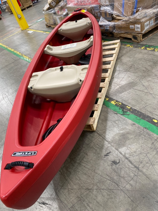 Photo 1 of *******The photo and description are for reference purposes.**********Lifetime Lockport 94 Modular Sit-on-Top Kayak with Paddle, Two-Piece Design with SlideLock System, Rod Holders, Adjustable Seat