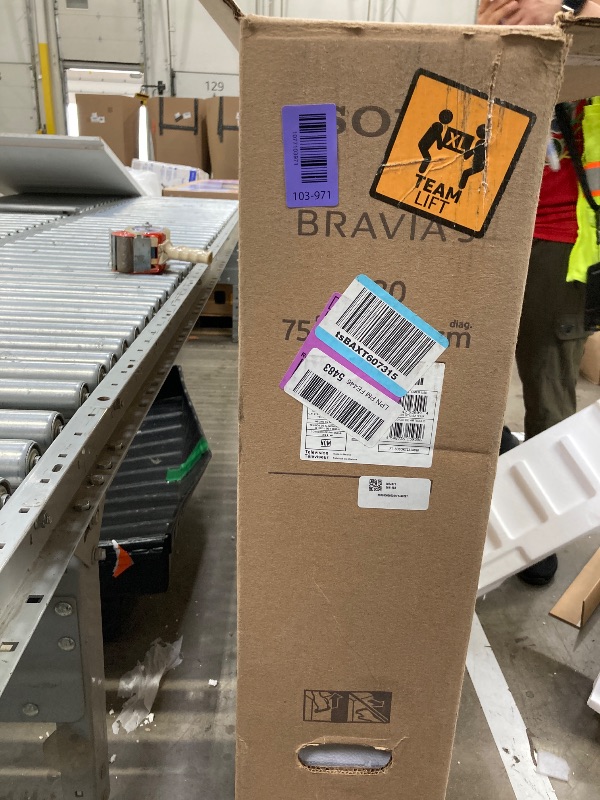 Photo 1 of ***BROKEN*SOLD FOR PARTS ONLY*NON RETURNABLE*NON REFUNADABLE*NO EXCEPTIONS***Sony 75-Inch Class 4K Ultra HD BRAVIA 3 LED Smart TV with Google TV, Dolby Vision HDR, and Exclusive Features for PlayStation®5 (K-75S30)***BROKEN*SOLD FOR PARTS ONLY*NON RETURNA