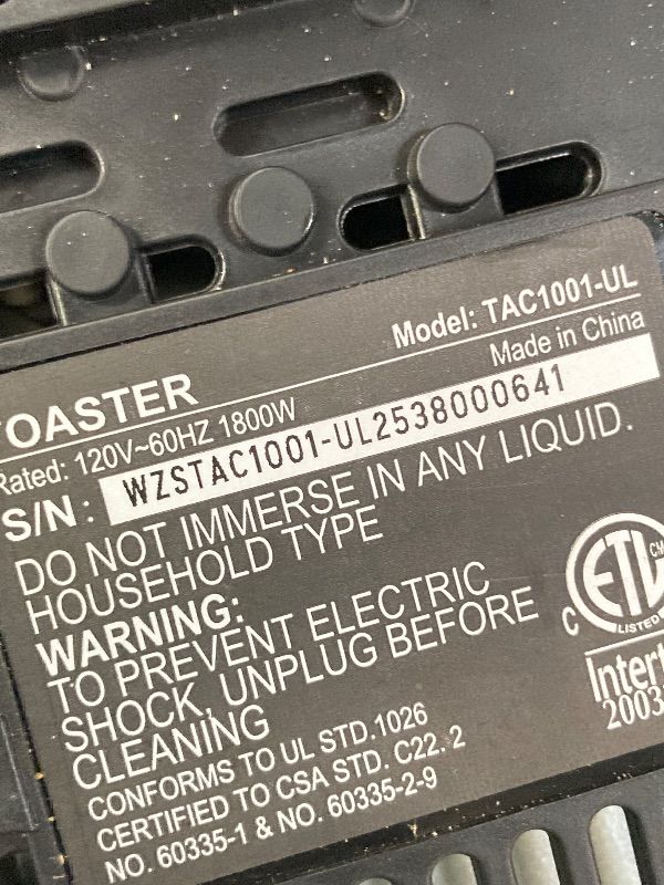 Photo 1 of ***DAMAGE -NON-FUNCTIONAL SELLING AS PARTS ONLY*** Smart Toaster 4 Slice Wide Slot with Dual Digital TouchScreen & Independent Control for Family,1800W Stainless Steel for 6 Bread Types & Toast Settings, Defrost Reheat & Single-Slice Modes