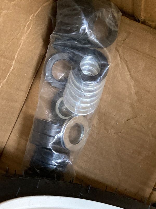 Photo 1 of **damaged**GICOOL 16x6.50-8 Riding Lawn Mower Rubber Tire and Wheel, 2 Pcs Replacement 16x6.5-8nhs Garden Tractor Lawnmower Tyre, Bearing Bore 3/4" & 5/8", 3"-4.5" Centered Hub