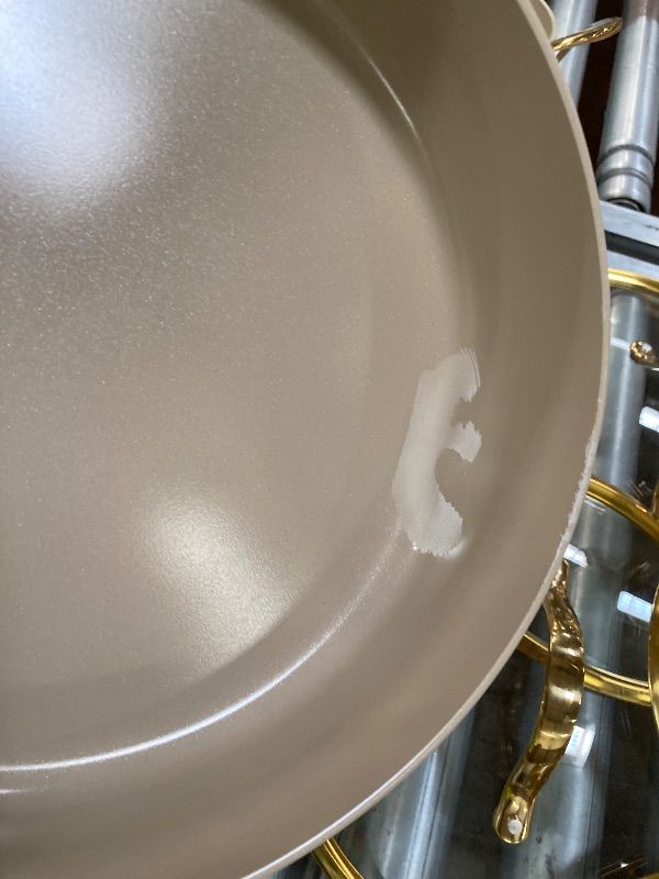Photo 1 of **MISSING CERAMIC COOKWARE AND WOODEN SPOONS****Bloomhouse 15-Piece Ceramic Nonstick Cookware Set, Two Time Oprah's Favorite Things, Heavy-Gauge Aluminum Pots and Pans Set, PFAS & PFOA & PTFE Free Ceramic Cookware, Oven Safe to 500°F, Almond Cream