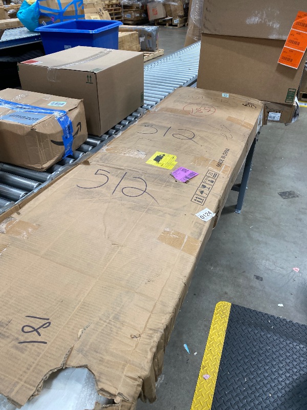 Photo 1 of ****** INCOMPLETE SET****** ****** NO RETURN NO REFOUND*******Picnic Table, 6 FT Outdoor Picnic Table with Benches for 8 People, Heavy Duty Picnic Bench Set with Steel Frame, 600LBS Capacity, Patio Dining Table Set for Backyard, Park, Garden, School