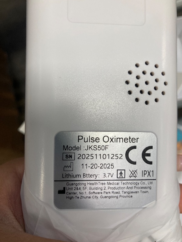 Photo 1 of ***Instructions missing***Pulse Oximeter Fingertip Handheld Pulse Oximeter Overnight Blood Oxygen Saturation Monitor for SpO2 and Pulse Rate Continuous Monitoring Monitor & Adult Finger Spot***Instructions missing***