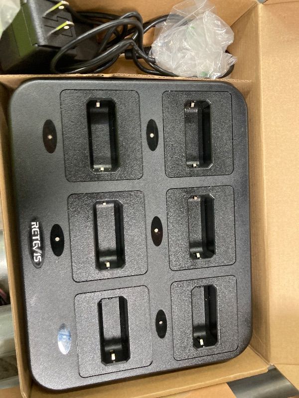 Photo 1 of **COMES WITH 2 BOXES***Retevis RT22 Walkie Talkies Rechargeable Hands Free 2 Way Radios Two-Way Radio(6 Pack) with 6 Way Multi Gang Charger