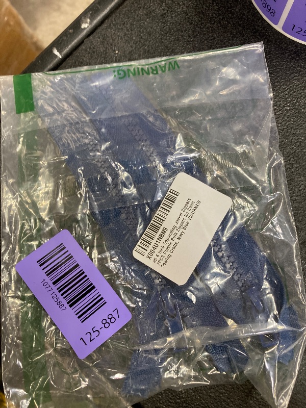 Photo 1 of #5 6 Inch Separating Jacket Zippers 2PCS Plastic Bulk Zippers for Coats Sewing Crafts, Navy Blue YIGUANXIN