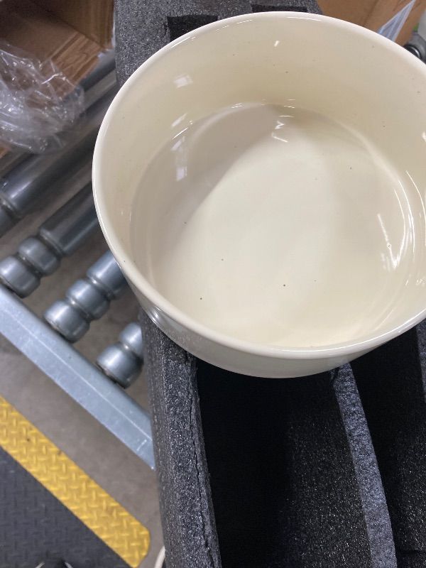 Photo 1 of ***DAMAGE-ONE BROKEN LEG***SELLING AS IS *** Havniva 8.2” Raised Slow Feeder Dog Bowls Set, 1.6 Cups Ceramic Slow Feeder Dog Bowl and 7.3” Dog Water Bowl with Elevated Wooden Stand Puzzle Dog Food Bowl for Medium Dogs Anti-Gulping & Anti-Choking