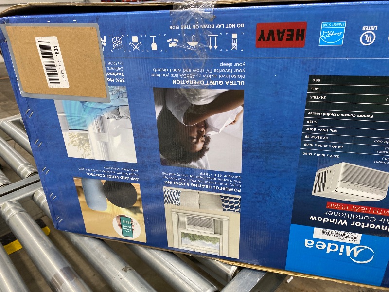 Photo 1 of *** PARTS ONLY ***

Midea Inverter Window Air Conditioner with Heat – Quiet Window AC Unit and Heat Combo with Dehumidifier – Cools up to 550 Sq. Ft. – Energy Star Rated, Smart Control, Remote, 12,000 BTU