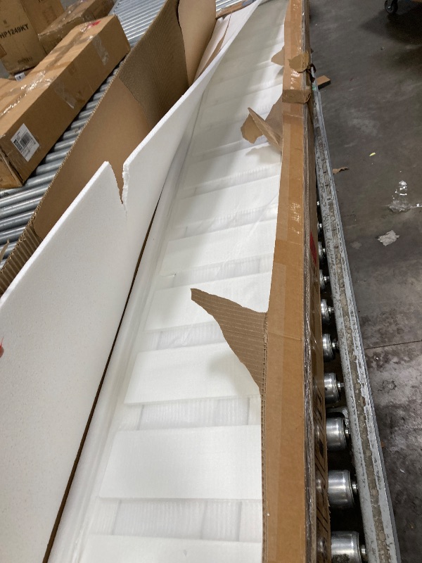 Photo 1 of ****MISSSING PARTS*****Queen Size Floor Bed with Storage Bookshelves, Solid Wood Montessori Floor Bed with Full-length Guardrails Queen Bed Frame for Kids, Boys, Girls, No Box Spring Needed and Childlike Design, White