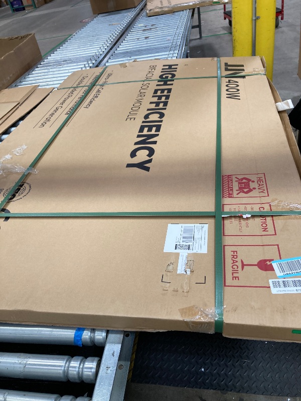 View 2 of **factory sealed **JJN Bifacial 425 Watt Solar Panel, N-Type UL 61730 16BB Solar Panels, 25% High Efficiency Monocrystalline Solar Module for 12V/24V/48V PV System for Homes Rooftop Farm RV and Off-Grid Applications