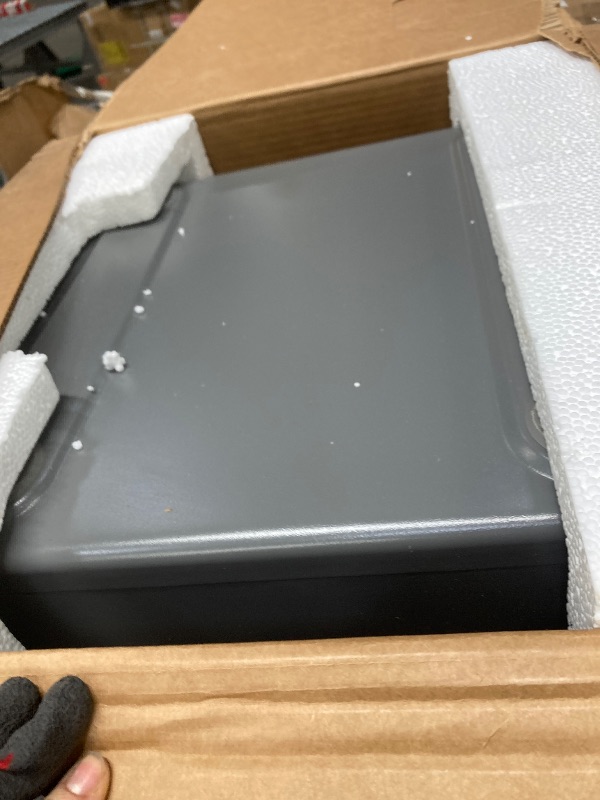 View 2 of ***This is used, it's not known if it's missing a part, and it's not known if it works 100%*****SentrySafe Waterproof and Fireproof Alloy Steel Digital Safe Box for Home with Code Button Keypad, 1.23 Cubic Feet, 17.8 x 16.3 x 19.3 Inches (exterior), SFW12