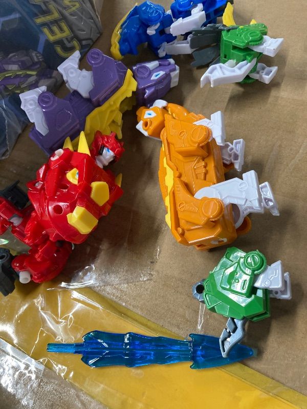Photo 1 of ***DAMAGED-SELLING AS PARTS ONLY*** RISUNTOY 5-in-1 Transforming Dinosaur Robot Toys, STEM Building Kit with Triceratops Action Figures, Safe Set for Kids Boys Girls Age 3+ Boys & Girls, Birthday for Toddlers