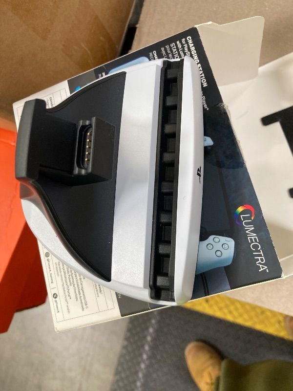 Photo 1 of ***MISSING A PIECE***PowerA Charging Station for PlayStation Portal™ Remote Player with Lumectra™, RGB Lighting, USB Powered, Magnetic Charger, Charge and Display, Weighted Base, Officially Licensed***MISSING A PIECE***