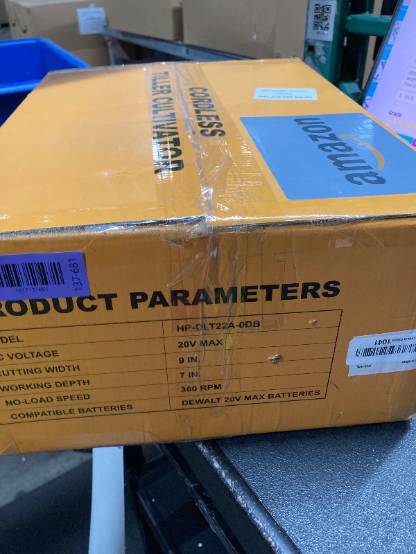 Photo 1 of ***MISSING PIECES -SELLING AS PARTS ONLY*** EINPRO Cordless Tiller Cultivator Compatible with Dewalt 20V MAX Battery, 9In Tilling Width & 7In Depth Electric Tiller for Gardening, 360RPM Rototillers for Garden Cultivator (Tool Only)