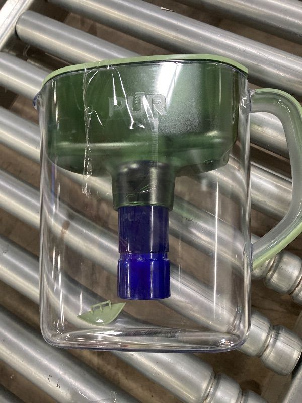 Photo 1 of ***USED*** BPUR Plus 11-Cup Water Pitcher, 1 Lead-Reducing Filter, Cleaner, Great-Tasting Water, Dishwasher Safe, Powerful Filtration, Filter Change Light Indicator, LockFit Cap Design - Sage