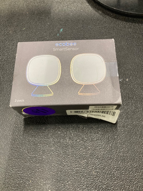 Photo 1 of **Not connecting**ecobee Smart Sensor 2 Pack - Comfort, Security, Energy Savings, Temperature and Occupancy Detection - Compatible with ecobee Thermostats for Home