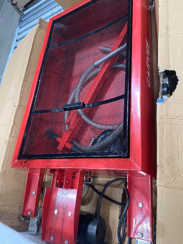 Photo 1 of ***PARTS ONLY***GarveeTech Low Profile Oil Drain Pan, 20 gal Electric Oil Drain Pan with Pump, Oil Change Pan with 110V Electric Pump, 8 ft Hose & Folding Handle, Rolling Oil Drain Cart for Cars, Trucks, Buses, RVs