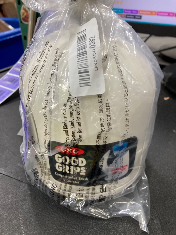 Photo 1 of ***Missing brush***OXO Good Grips Compact Toilet Brush & Canister, Toilet Bowl Brush and Holder with Automatic Canister Door, Bathroom and Small Spaces Cleaning Supplies Essential***Missing brush***