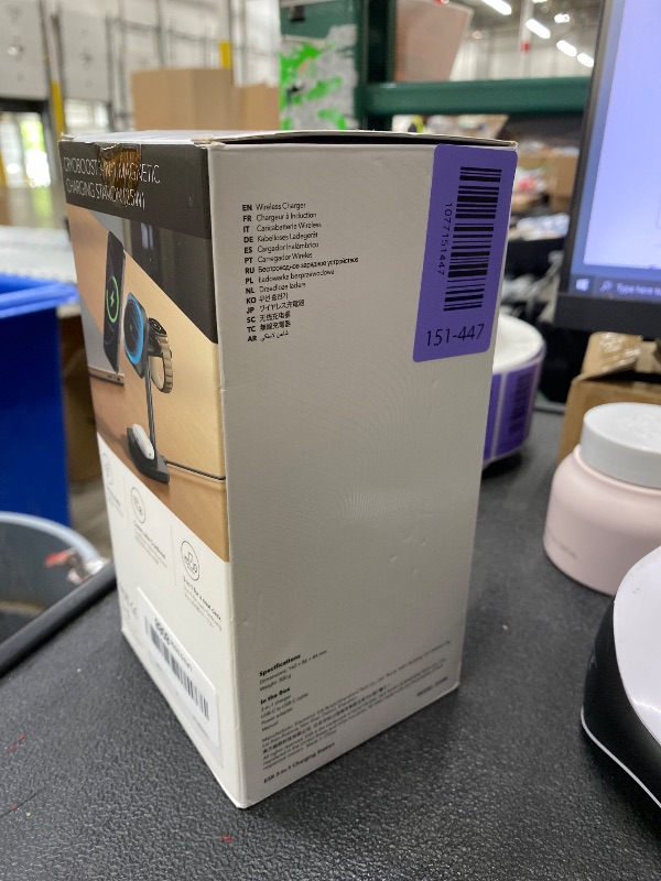 View 2 of ***DOES NOT INCLUDE CHARGER***ESR for 3 in 1 Charging Station, Qi2.2 Certified 25W MagSafe Charger Stand with CryoBoost, Phone-Cooling Fast Charging Station, for iPhone 17/16 with iOS 26, AirPods, Apple Watch, Black