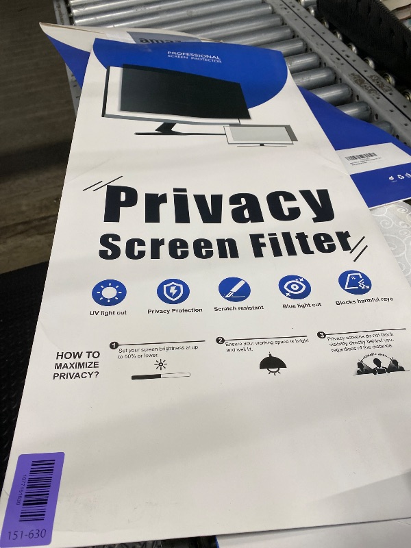 Photo 1 of [2 Pack] 34 Inch Privacy Screen for Computer Curved Monitor 21:9 Aspect Ratio, Eye Protection Anti Blue Light Glare Shield, 34inch Removable Black Blackout Anti Spy Desktop Security Private Filter
