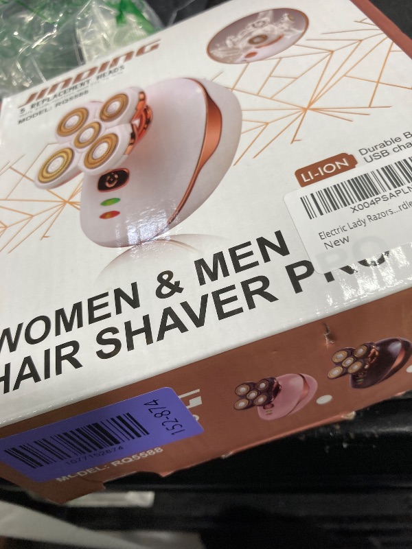 Photo 1 of **PARTS ONLY***Electric Lady Razors, Woman Shaver,Rechargeable Trimmer with Detachable Head, Lady Waterproof Razors for Leg Face Lips Body, Female Cordless Bikini Trimmer