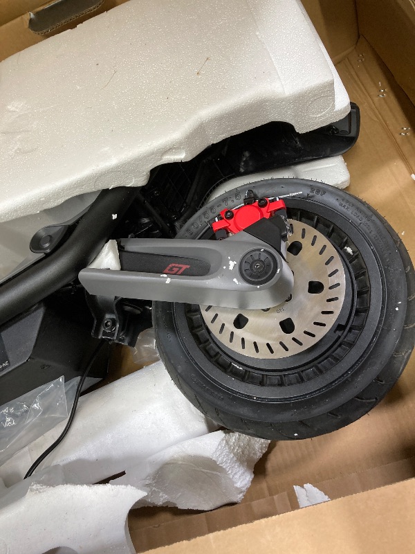 Photo 1 of **NOT TESTED**
Segway SuperScooter GT3, 31 MPH w/ 45-Mile Long Range, 2400W Peak Motor, Dual Hydraulic Suspension, Self-Sealing Tires, Flash Charging Electric Scooter for Adults, UL 2272/2271 Certified, Gen3