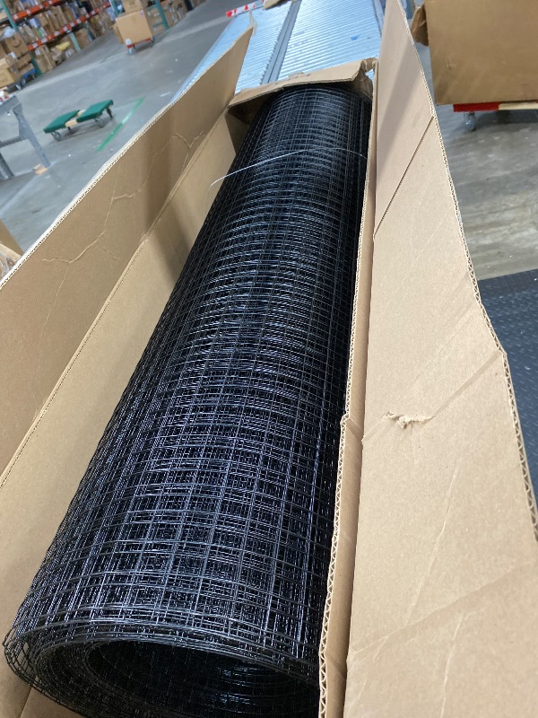 Photo 1 of ************UNKNOWN LENGTH AND WIDTH****************Black Hardware Cloth 1 inch 16Gauge Black Coated Welded Wire Fence Wire Mesh Roll Snake Wire Mesh Rabbit Wire mesh Gopher Wire mesh Garden Fence Poultry Netting Wire Chicken Wire Fencing