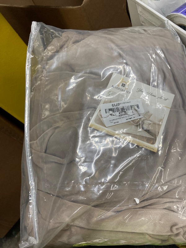 Photo 1 of **small***H.VERSAILTEX Sofa Cover 4 Piece T Cushion Sofa Slipcovers Thick Velvet Couch Cover Furniture Protector Stretch Sofa Covers for 3 Cushion Couch with 3 Individual T Cushion Covers Washable, Taupe