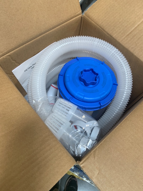 View 3 of [SOLD FOR PARTS] KimFilter Transparent 1000 GPH Above Ground Pool Filter Pump