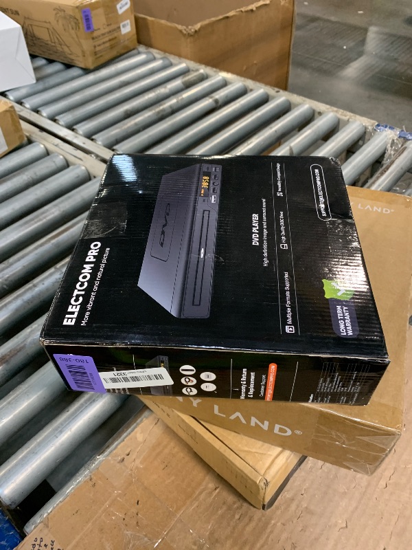 Photo 1 of ***BROKEN, SOLD FOR PARTS*** ELECTCOM PRO Region-Free DVD Player for TV, with Large Button Remote