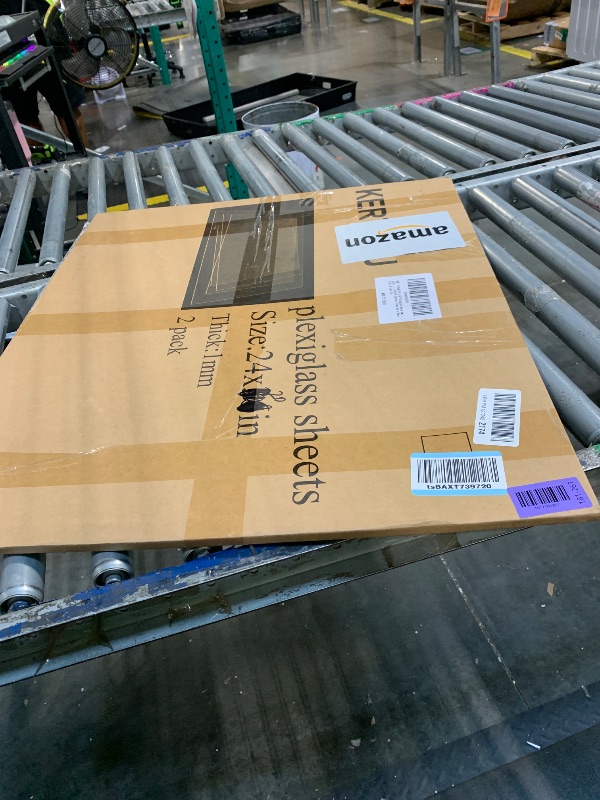 Photo 1 of (2 Pack) 20" x 24" Plexiglass Sheets 1mm Thick, Clear Acrylic Sheets Panel Cut to Size Plexiglass Acrylic Board, Cut with Engraver, Power Saw or Hand Tools, No Laser Cut.