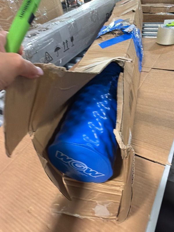 Photo 1 of *See Clerk Notes*WOW Sports Jumbo Pool Noodle 5.5" Diameter - Vinyl-Coated Foam Swim Float 46" - Supports 250 lbs - Blue - for Kids & Adults Pool & Lake Use