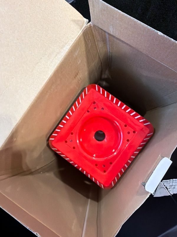 Photo 1 of [MISSING PARTS] Nostalgia Vintage Hot-Air Popcorn Maker Machine - Makes Up to 12 Cups - Oil-Free - Healthier Popcorn - Classic Stand-Up Cart With Wheels - Includes Kernel Measuring Cup - Red