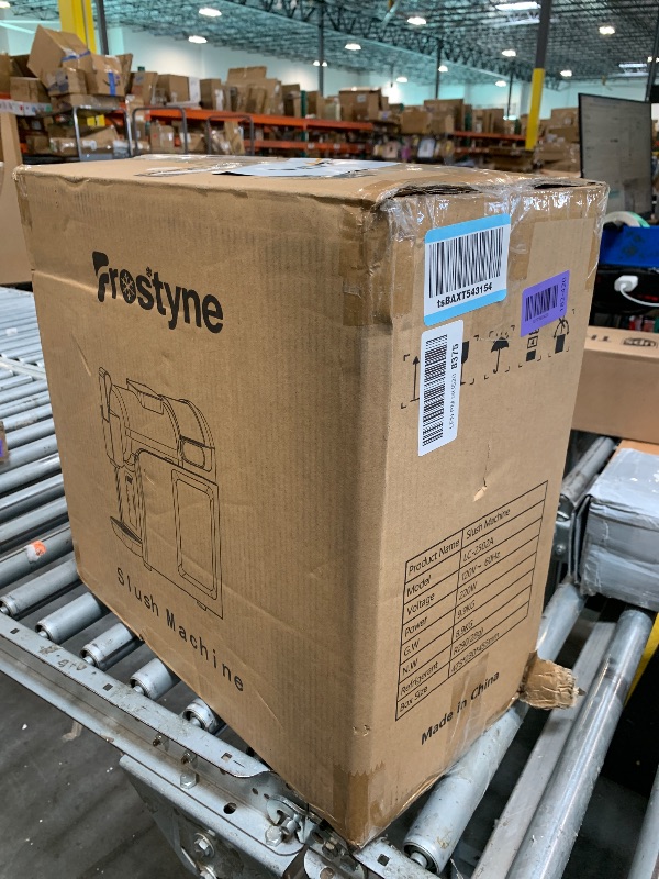 Photo 1 of *** 8/14 NOT FUNCTIONING SOLD FOR PARTSFINAL SALE**** Frostyne 88oz Slushie Machine for Home with No Ice Needed, 5 Preset Programs, Self-Cleaning Function, Quiet Operation, Perfect for Making Frozen Margaritas, Milkshakes, Smoothies, Frappes,Black