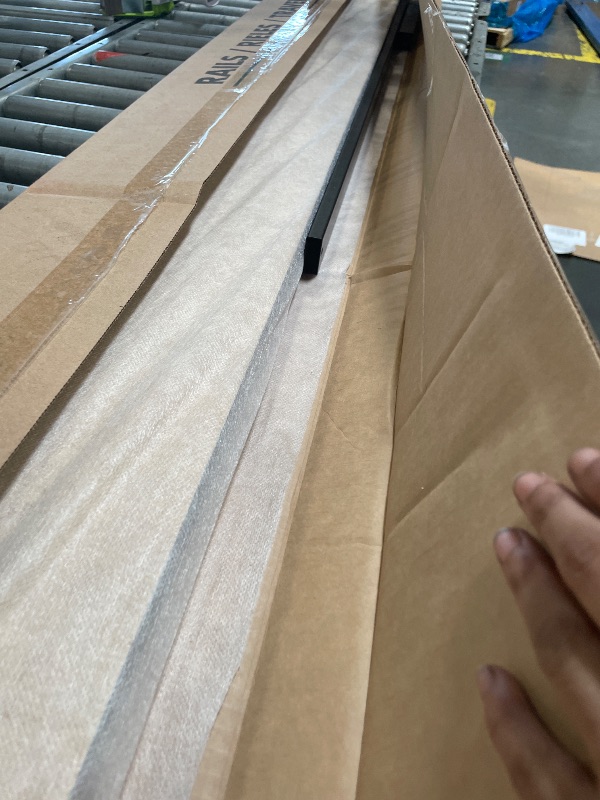Photo 1 of ***ONLY BED RAILS*** Signature Design by Ashley Queen Panel Bed Frame, Smoky Gray Wood-Look