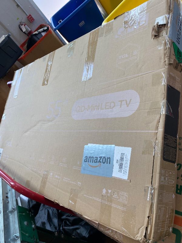 Photo 1 of ***screen damage*** TCL 55 Inch Class QM64L Series | Mini LED QLED 4K HDR Smart Fire TV | 55QM64L, 2026 | 120Hz-144Hz High Brightness, Dolby Vision Atmos, Alexa+ Voice Remote AI Streaming Television | Amazon Exclusive