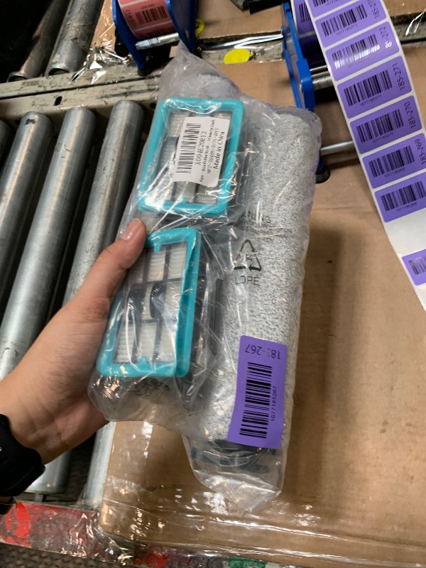 Photo 1 of [4 Pack] For Bissell Crosswave Replacement Parts 3831, Roller Brush & Filter Replacement For Bissell 3831, HF2, 3845, 3847, 3848, Boost Cleaning Power & Extend Vacuum Life
