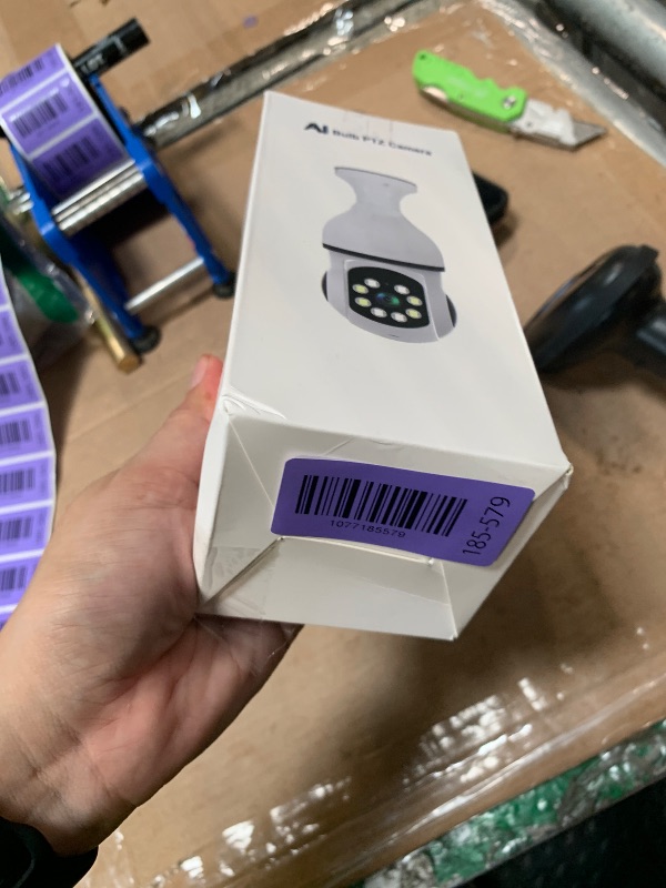 Photo 1 of ***BROKEN, SOLD FOR PARTS*** NEYESECU 2K Light Bulb Security Camera for Home, 360° Pan Tilt Indoor Outdoor Camera with Color Night Vision, Motion Detection, Two-Way Audio, App Remote Control, E27 Easy Installation