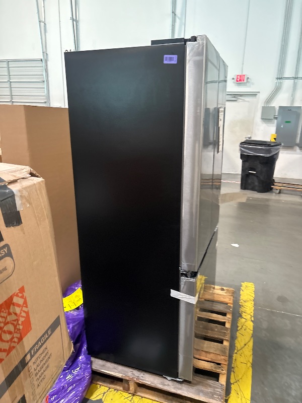 Photo 1 of **** COSMETIC DAMAGE ** Kenmore 17.5 cu. ft 30" Wide French Door Refrigerator - FPR Stainless Steel