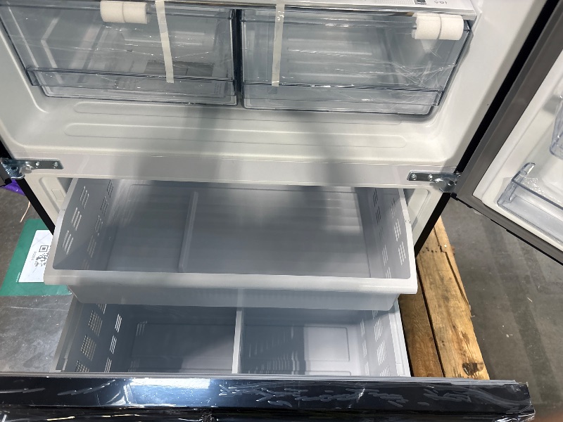 Photo 1 of **** COSMETIC DAMAGE ** Kenmore 17.5 cu. ft 30" Wide French Door Refrigerator - FPR Stainless Steel